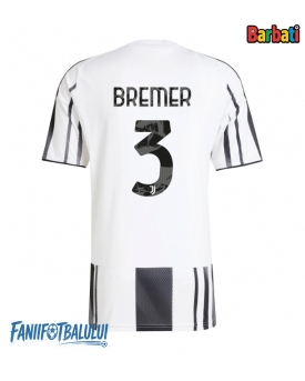 Juventus Gleison Bremer #3 Tricou Fotbal Replică 2025-26 Barbati Acasa